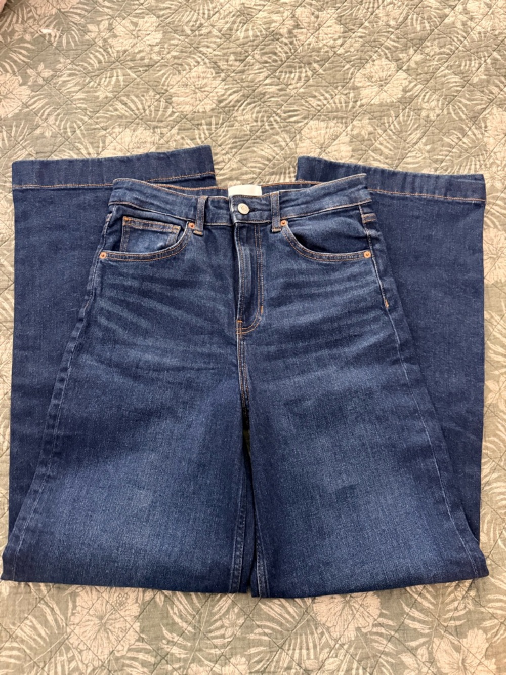 Reformation Bex Dark Blue Denim Jeans - Picture 3 of 8